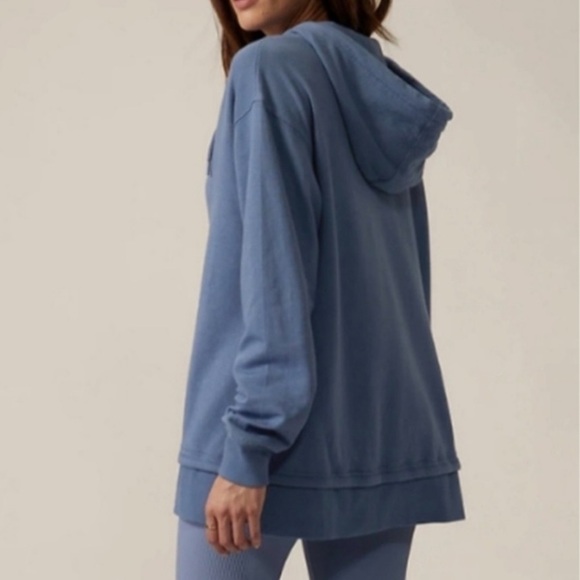 Athleta Sundown Alliance Hoodie Organic Cotton Breathable relaxed fit Sz. XS - Picture 3 of 15